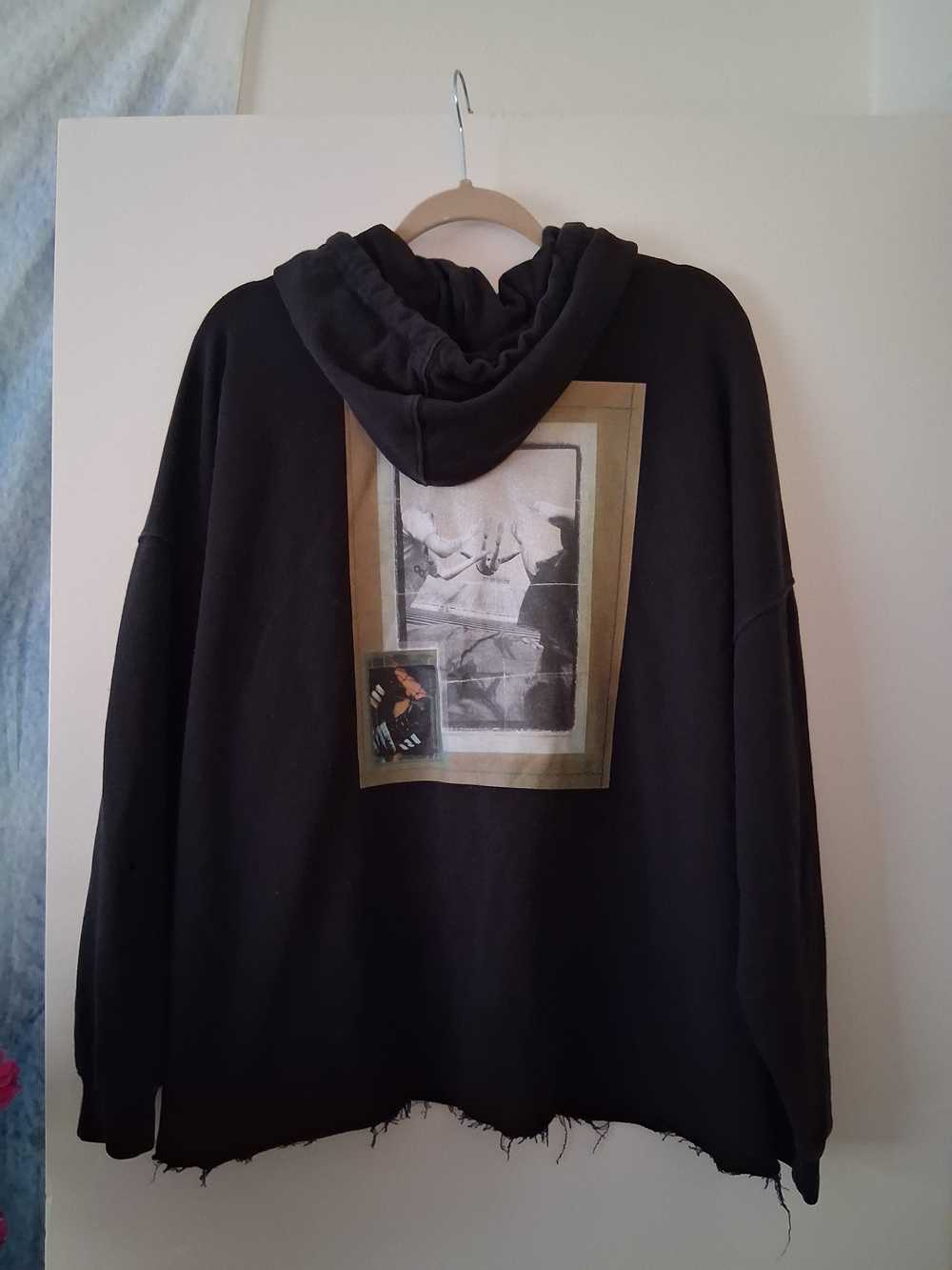 Adidas Black Graphic Back-Print Hoodie